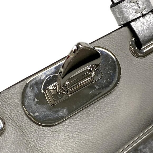 VALENTINOGARAVANI Rockstud Silver Leather - Tote Bag 752-051625 - Picture 10 of 14